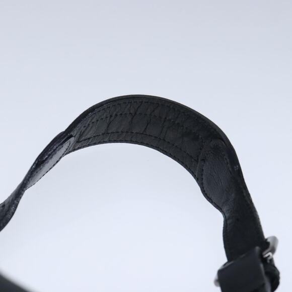 Burberry Nova Check Blue Label Shoulder Bag Wool Leather Black - Picture 8 of 16